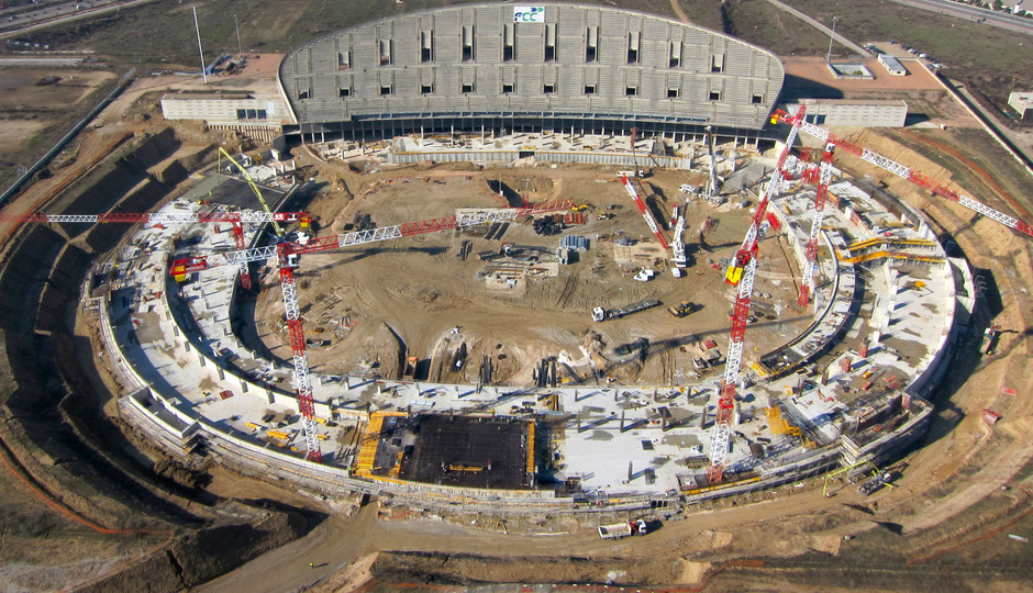 Obras Nuevo Estadio Febrero 2014